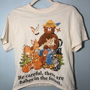 Animal Graphic Cropped Tee